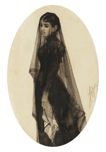 De weduwe door Anders Leonard Zorn